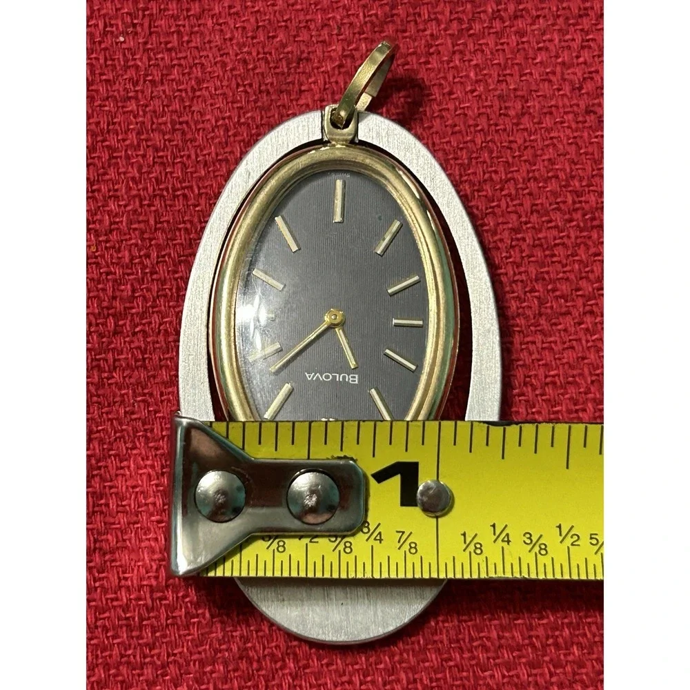 Vintage Bulova Pendant Watch Swiss N4 17 Jewels, W.Germany 3388‎ Base Metal